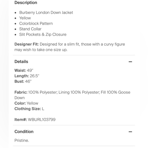 Burberry London Colorblock Down Vest - Picture 5 of 5